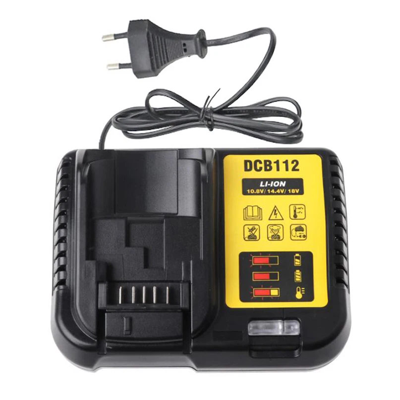 Battery Charger DCB112 Li-Ion For Dewalt 10.8V 12V 14.4V 18V 20V DCB200 DCB101 DCB115 DCB107 DCB105 DCB140 DCB118 DCB102 DCB104
