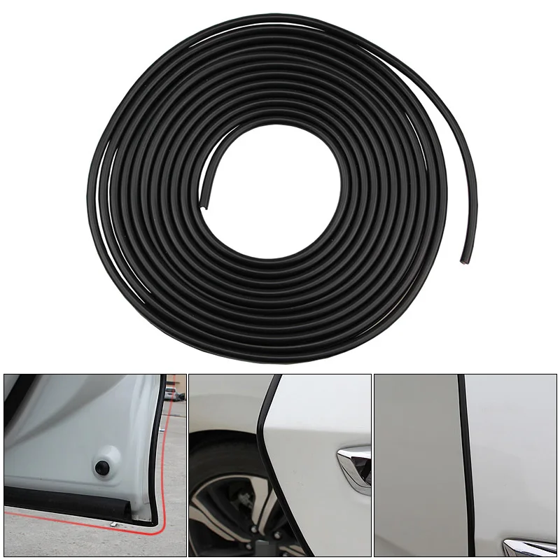 

5M PVC Black Hidden Door Anti-collision Protection Collision Sticker with Strong Waterproof Double-sided Adhesive Glue Sticker