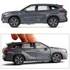 1/32 JKM Toyota Highlander XSE AWD HYBRID Diecast Toy Model SUV Sport Car Sound & Light Educational Collection Gift For Kids 4