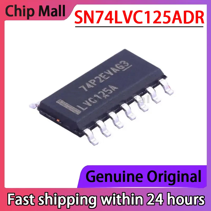 

10PCS Original Genuine SN74LVC125ADR LVC125A SOIC-14 Quad Bus Buffer Gate Chip