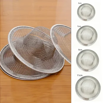 5/7/9/11cm Kitchen Water Sink Filter Stainless Steel Sink Mesh Strainer Bathroom Floor Drain Cover Shower Hair Catcher Stopper