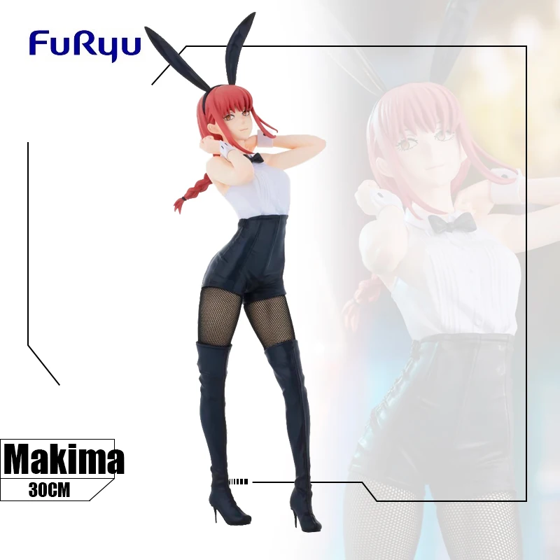 

Original Furyu Anime Chainsaw Man Makima Bunny Girl Figure Action Figurine Bicute Bunnies Figura Doll Toy Gifts Model Collection