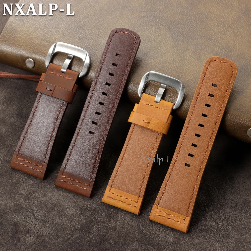 Premium Crazy Horse Leather Wristband - Matte Cowhide 28mm Men's Accessory