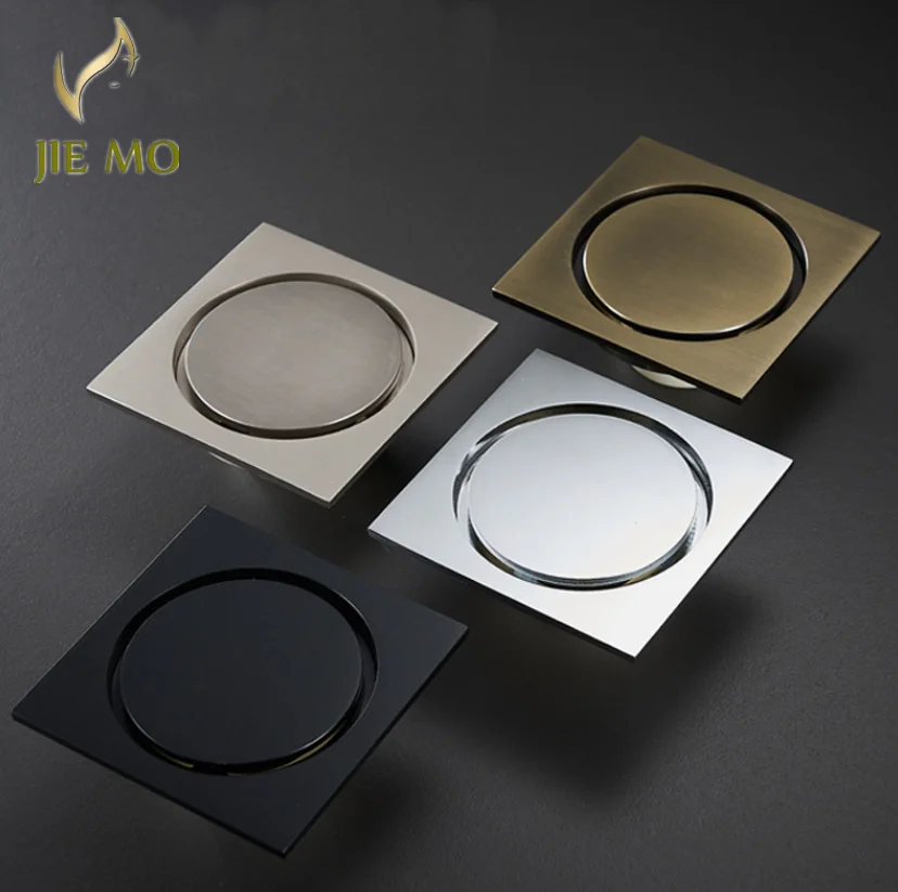 Floor drain anti-odor copper anti-overflow water anti-blocking large displacement magnetic core balcony bathroom bathroom