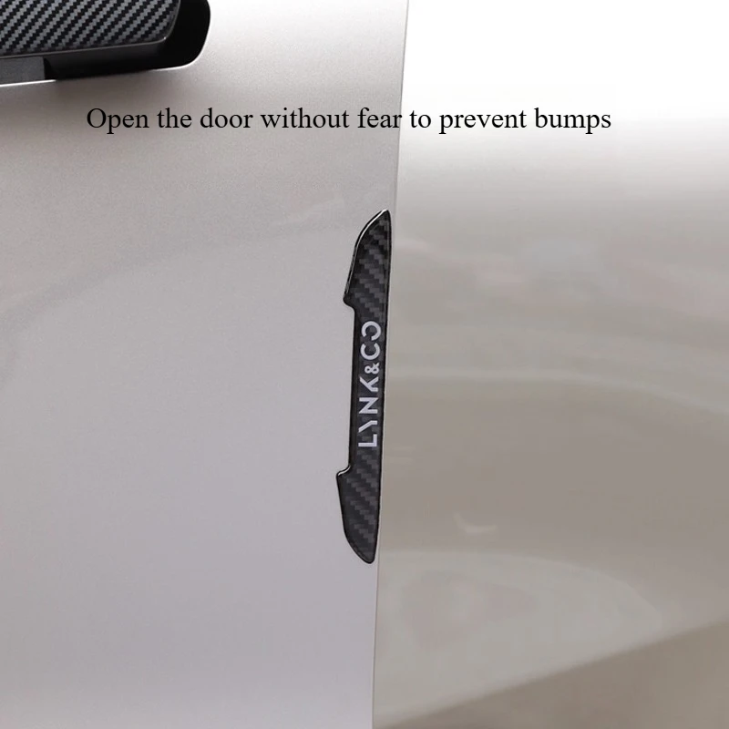 Lynk & Co 08 탄소 섬유 도어 충돌 방지 스트립 수정 특수 스크래치 방지 스트립 충돌 방지 스티커