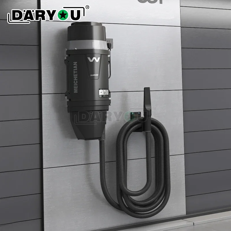 Wall Mounted Garage and Car Vacuum With 30 Ft Hose For Jobsite Garage Car & Workshop