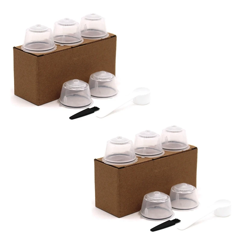 Nestlé reutilizable para Dolce Gusto, taza de filtro de cápsula de café, tapas de cesta de filtro rellenables, cepillo de cuchara reutilizable, 10 piezas