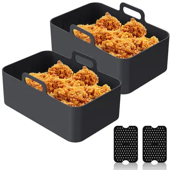 Rectangle Air Fryer Silicone Tray Liner
