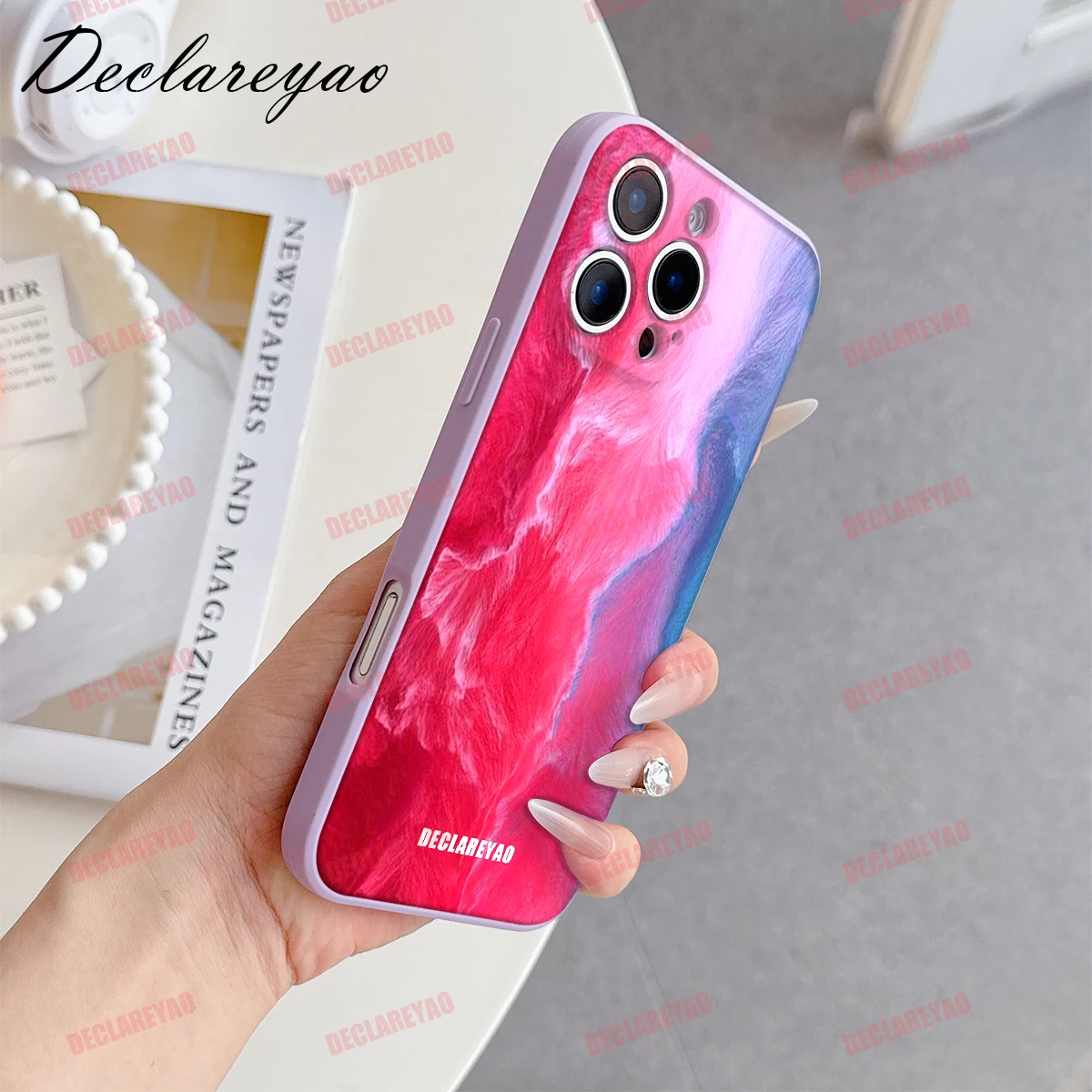 Customized TPU Soft Case with Personalized Name and Photo – Durable and Flexible Phone Cover