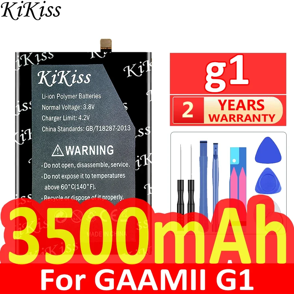 

Мощная батарея 3500 мАч KiKiss g1 для GAAMII G1 Bateria