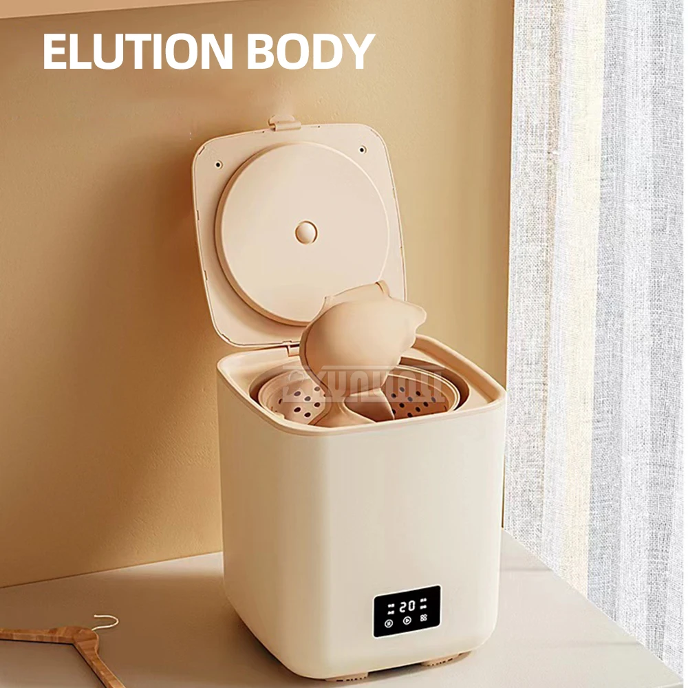Automatic Wash Machine 7L Large Capacity Underwear and Sock Dehydration Machine Small Wash Hosiery Machine 2