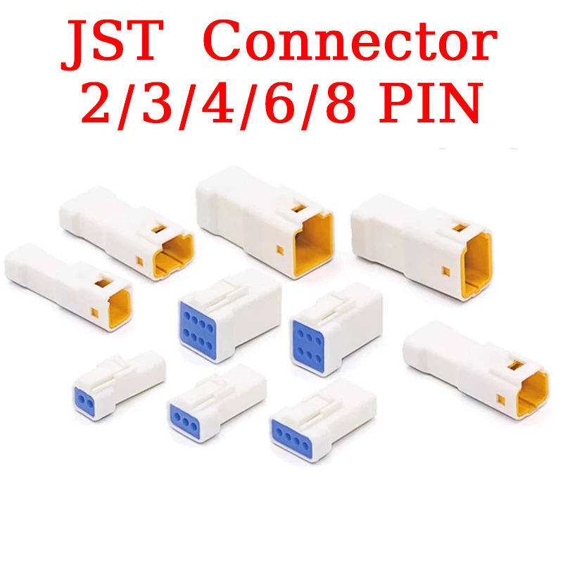 JST JWPF 타입 자동차 방수 케이블 커넥터, 버트 플러그 JWPF-VSLE-S 03R-JWPF-VSL-S JST-02T 02R 06T 08T B04B, 2 3 4 6 8 핀