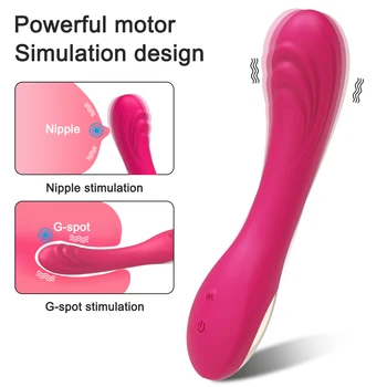 Powerful G-Spot Dildo Vibrator with Female Vibrating Masturbation Clitoris Stimulator Rechargeable Adult Goods Sex Toy for Women 3