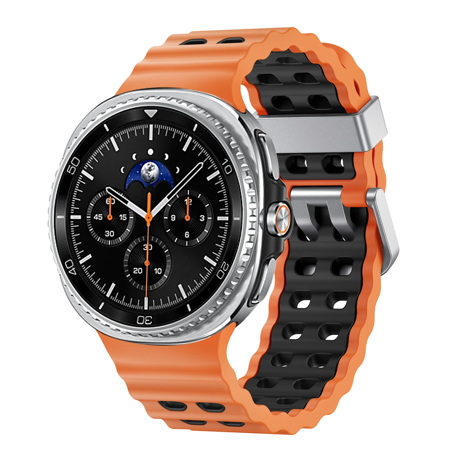 Two-Tone Breathable Marine Silicone Sport Strap