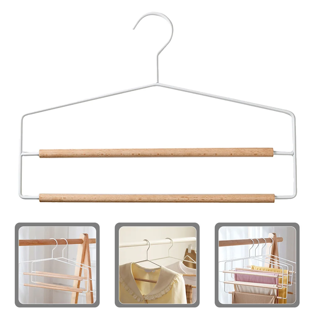

Multi-layer Pants Hanger Non-slip Space Saving Trouser Hanger for Scarf Belts Ties Towel