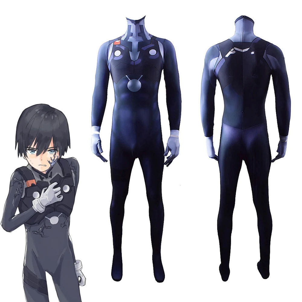 

Darling In The Franxx Hiro Cosplay Jumpsuit Adult Men Fancy Tight Bodysuit Battle Uniform Halloween Carnival Party 016 Costume