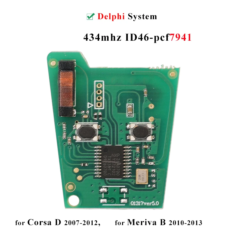 Flip Key For Opel Astra H/Zafira B Buttons:2 / Frequency:433MHz