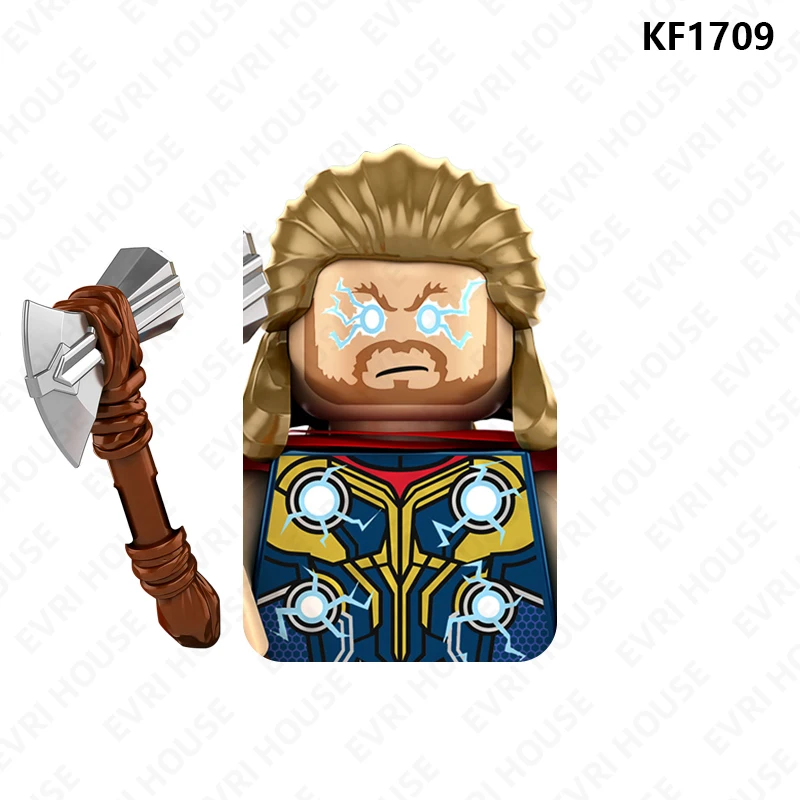 Superhero Thor Jane Foster Action Figures Odin Hela Mini Bricks Disney Building Blocks Toys for Children