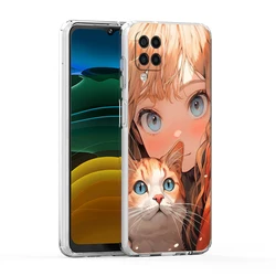 Whimsical Cartoon Couple Phone Case - Cute and Fun Design - Samsung A32 (B7)