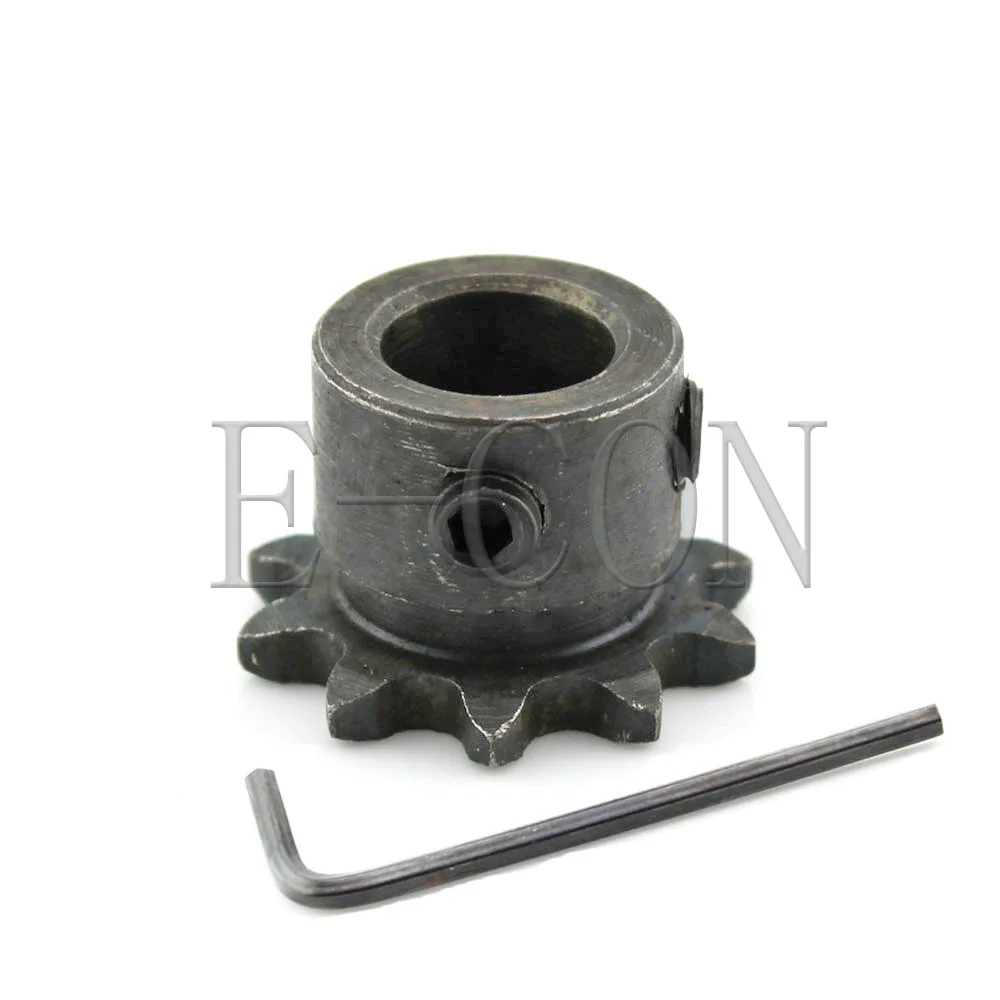 1 PCS 04C 10 Teeth Sprocket Bore 7mm Metal Pilot Motor Gear Roller Chain Drive 25H 10T 2" for Motorcycle Timing Chain DIY