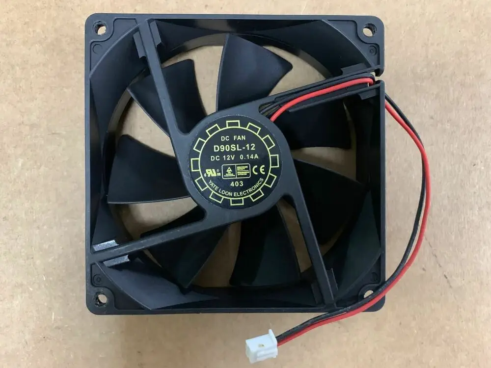 

Yate Loon D90SL-12 9025 DC12V 0.14A Вентилятор охлаждения шасси 2pin, 1 шт.
