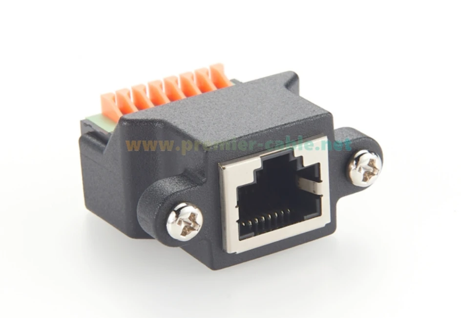RJ45-Buchse mit Schraubklemmenblock, RJ45-Ethernet 8P8C auf schnelle Feder, lötfreier Klemmadapter für PIKA CT301 Stromwandler – Detail 7
