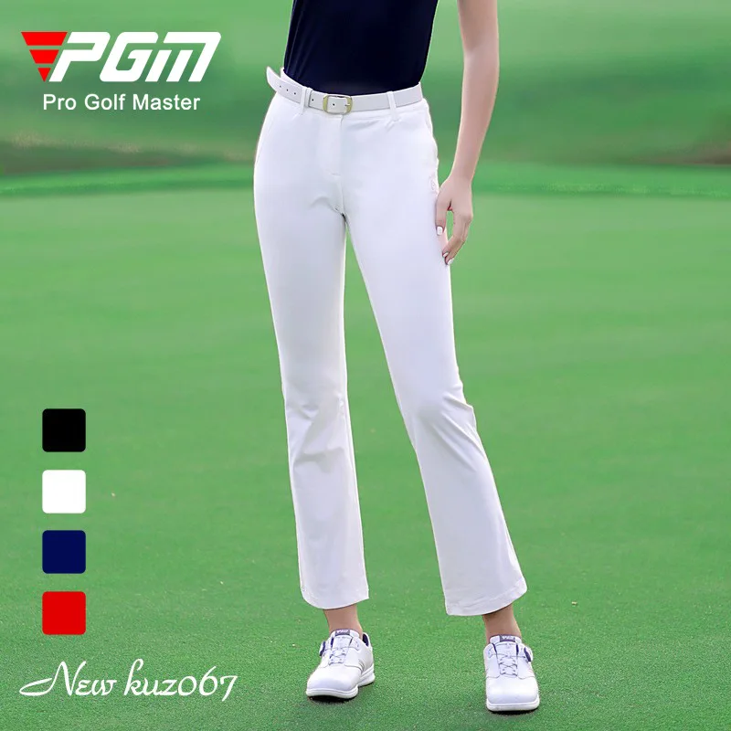 

PGM Golf Sport Women Pants Spring Summer Slim Elastic Lady's Trousers KUZ067 Wholesale