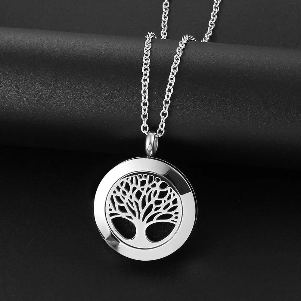 St. Benedict necklace 316L stainless steel pendant diffuser locket magnetic essential oil diffuser necklace aromatherapy jewelry 4