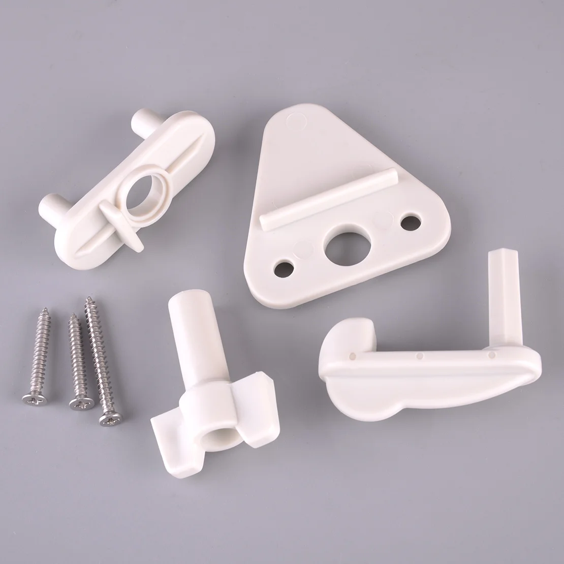 

1 Set Door Gate Latch Lock Kits Universal White Plastic for Pontoon Boat Marine Yacht