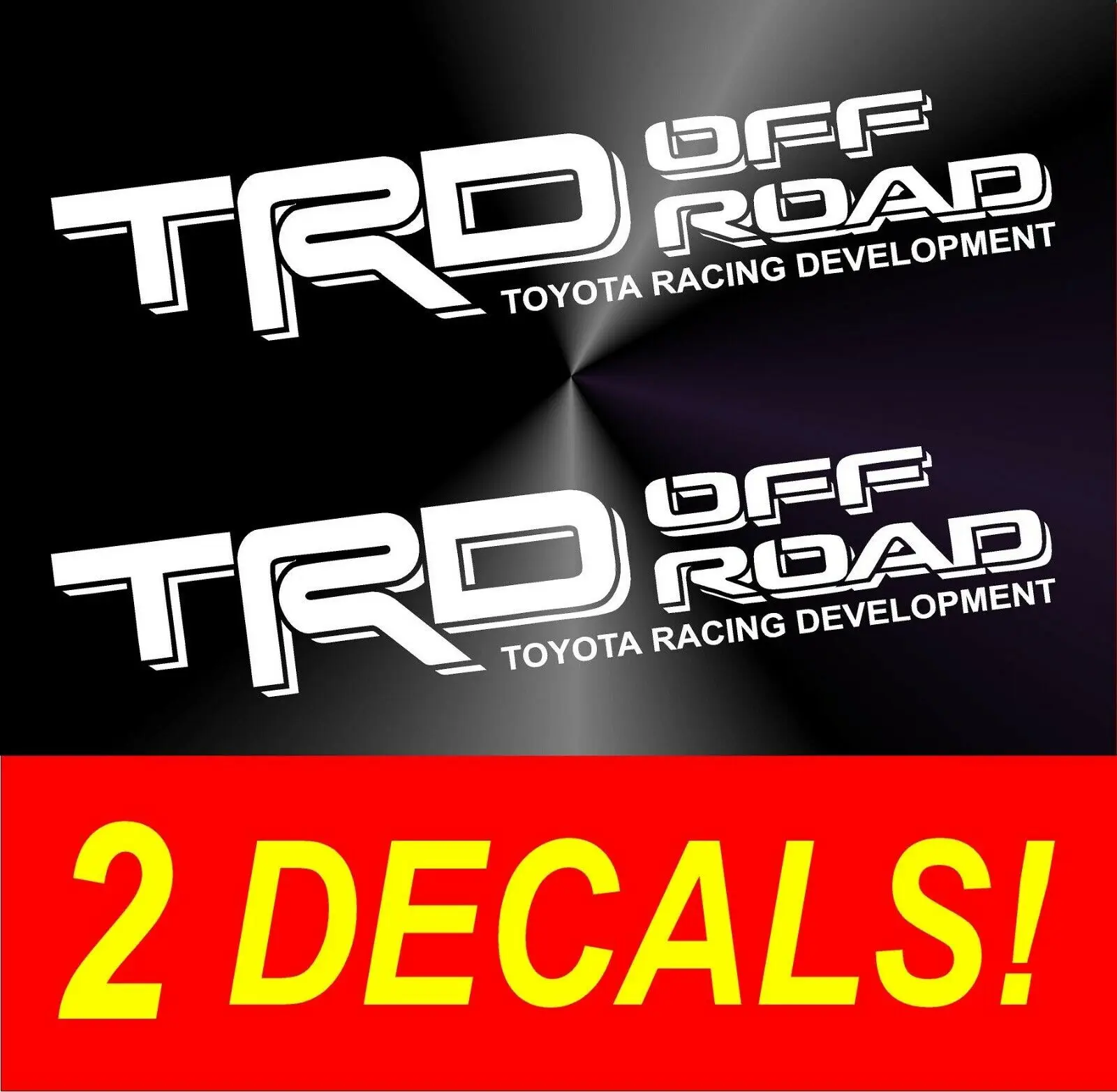 

18" 2PCS TRD Off Road Vinyl for Toyota Tacoma Tundra Pair Decals Sticker Truck bed