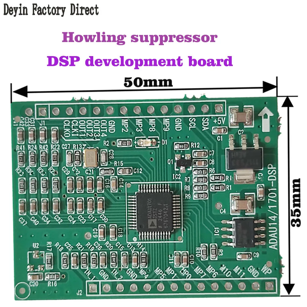 ADAU1401 Single Chip DSPmini Learning Board for Customization ADAU1701 emulator dsp learning board
