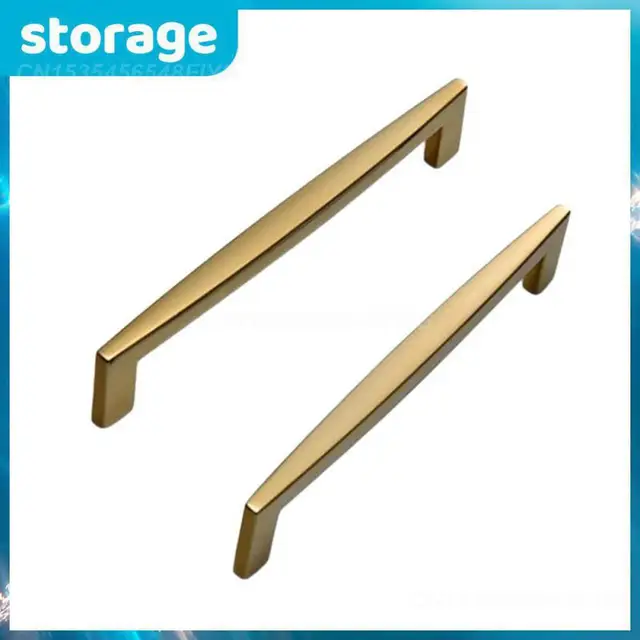 Arany Szekrényfogantyú Fogantyúcsiszolt Rozsdamentes Acél Konyhai Szekrény Ajtógomb Bútor Fiók Húzó Hardver Húzza A Bár Fogantyút
