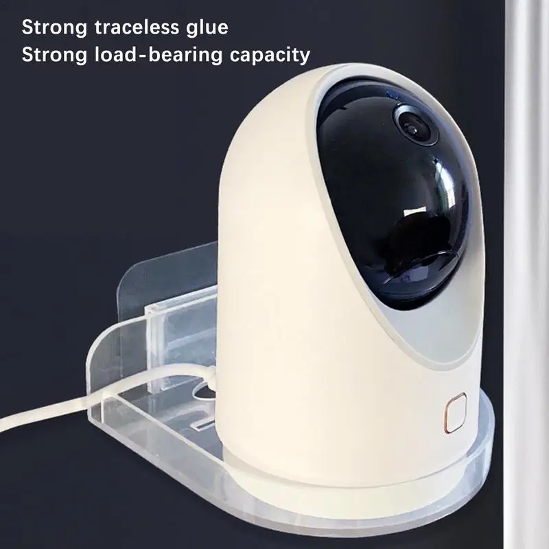 Camera Monitor Wall Mount No Drill Camera Shelf Small Wall Shelf With Adhesive Security Cameras Small Floating No Drill