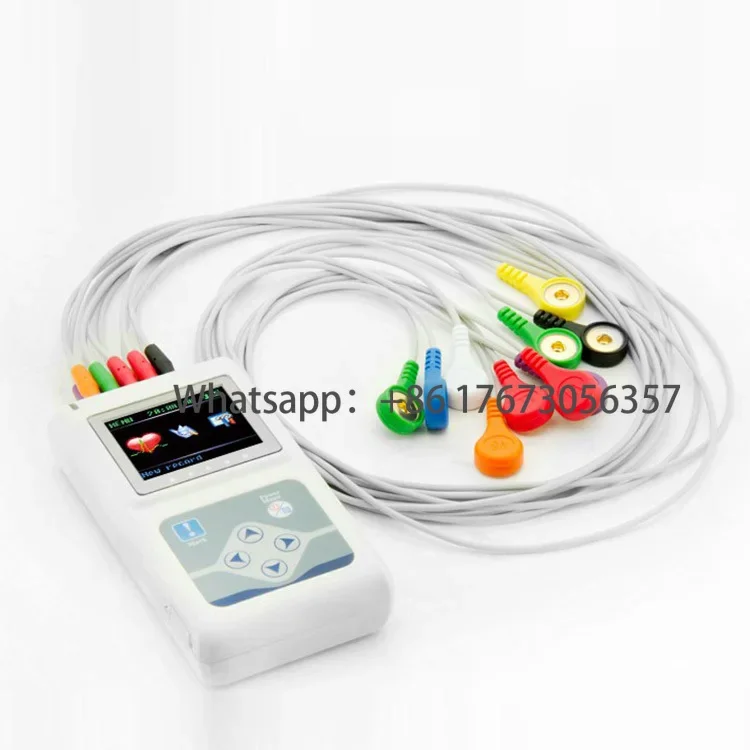 

Cheap Portable Dynamic 12 Channels 24 Hours System, Handheld Holter Durable 12 Leads EKG Machine