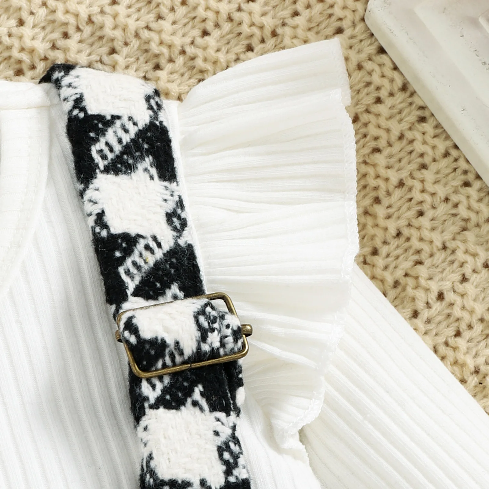 Softened cotton fabric detail for toddler princess clothing.