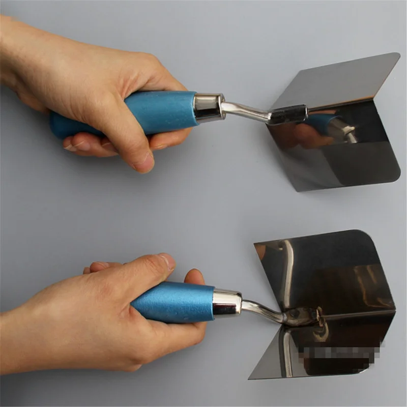 

Stainles Steel Drywall Corner Putty Knife Shovel Caulk Removal Tool Filling Squeegee Wall Plaster Scraper Yin Yang Angle Device