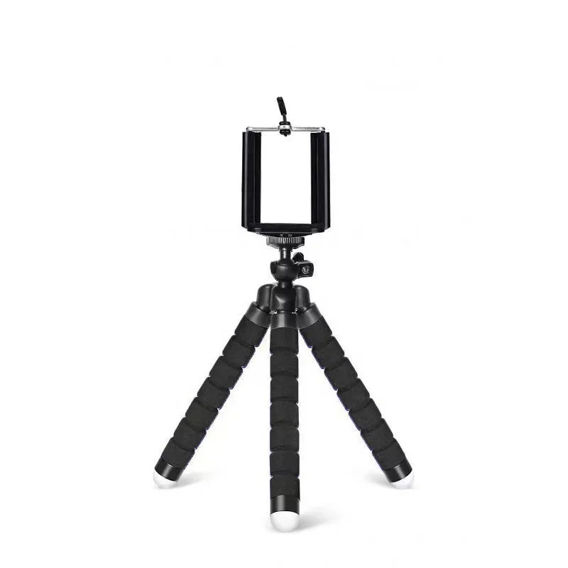 Supporto a forma di polpo spugnoso per streaming live, supporto per cellulare a deformazione libera, treppiede portatile per fotocamera_voghion.com