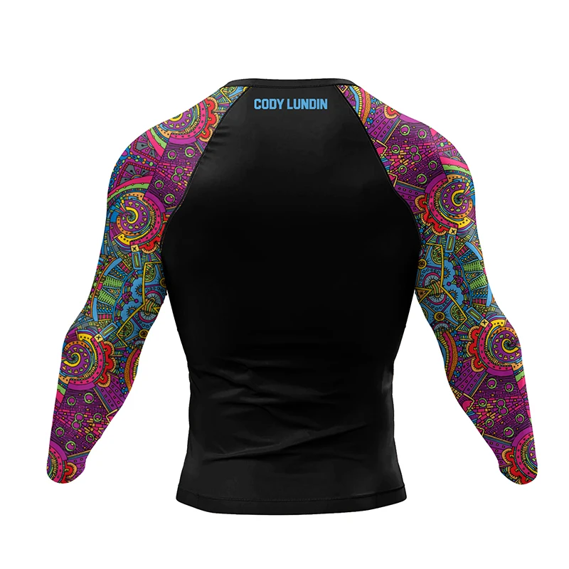 Jiu Jitsu Rashguard Kit Men Boxing Brazilian Grappling Bjj Sport Suit