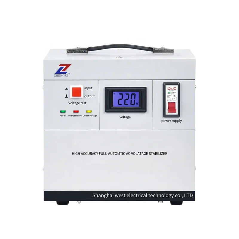 

Hot Selling TND-3000w Single Phase 3kw SVC Servo Intelligence Automatic AC Voltage Regulator Stabilizer