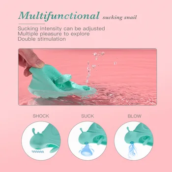 Snail Sucking vibrator Nipple vibrating egg Clit Sucker female orgasm tongue licking Vagina Stimulator masturbator adult sex Toy 3