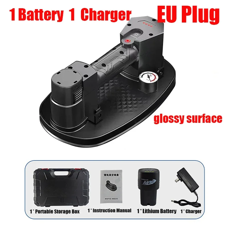 220kg Load Lithium Battery Vacuum Suction Cup Electric Suction Lifter Vacuum Glass Intelligent Suction Cup Air Pump Lifting Tool