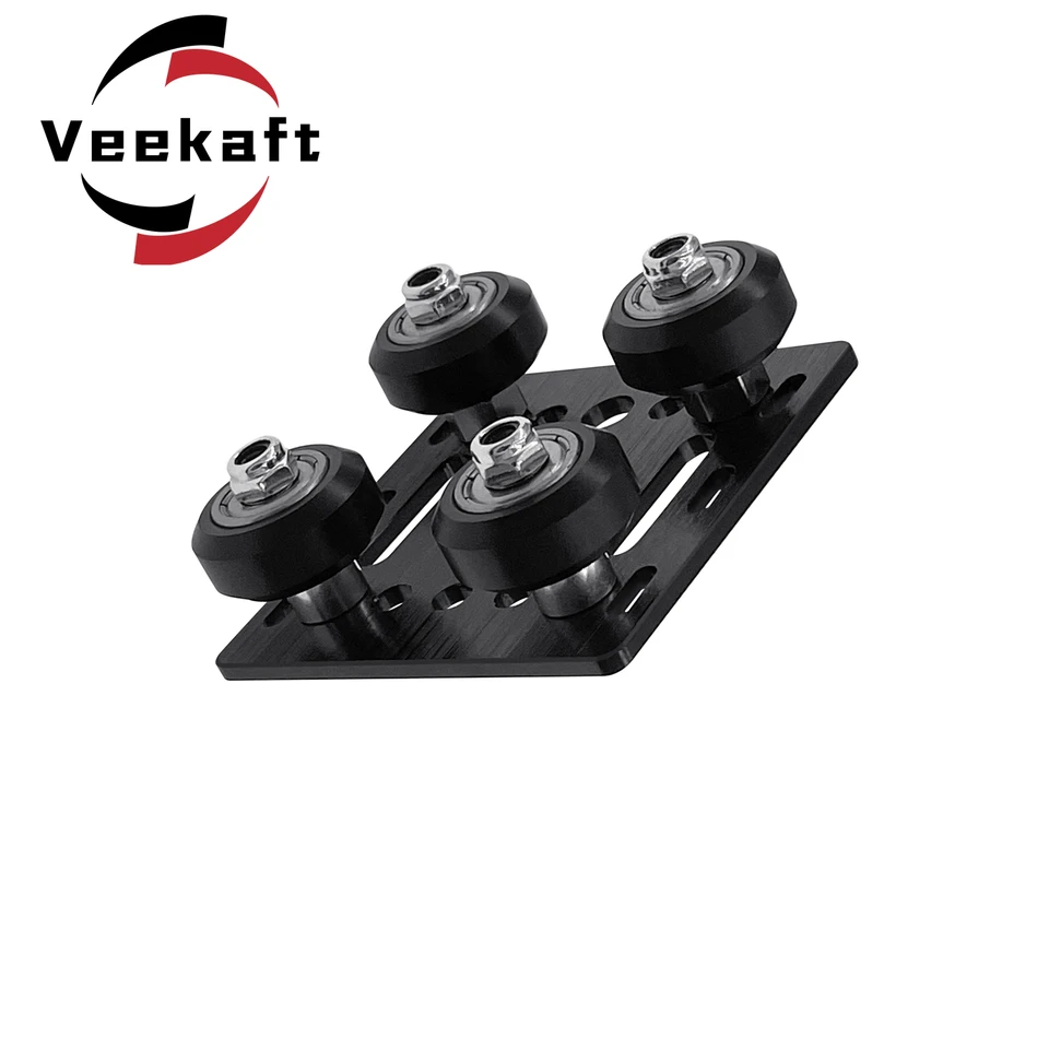 V-Slot Gantry Plate Kit For 3D Printer - Aluminum Alloy With 4 Pulleys, Wheels, Screws & Nuts - View #10