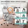 High Back Home Office Desk Chair with Lumbar Support, 4D Adjustable Armrest & Seat Depth 3