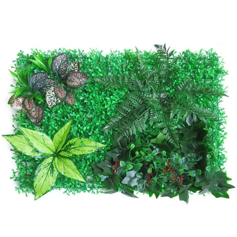 

Artificial Hedge Realistic Green Fence Artificial Boxwood Panels Topiary Hedge Plant Privacy Hedge Screen Sun Protected Suitable