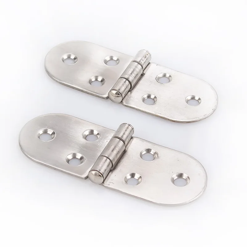 201 Stainless Steel Flush Hinges 180 degree Cabinet Hinges Door Semicircle Furniture Accessories 1PCS
