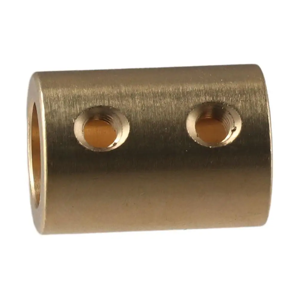 Description Picture 5 of item2Pcs 8mm to 10mm Bore Rigid Coupling Set Screw Copper L22XD16 Shaft Coupler Connector Yellow Motor Gear