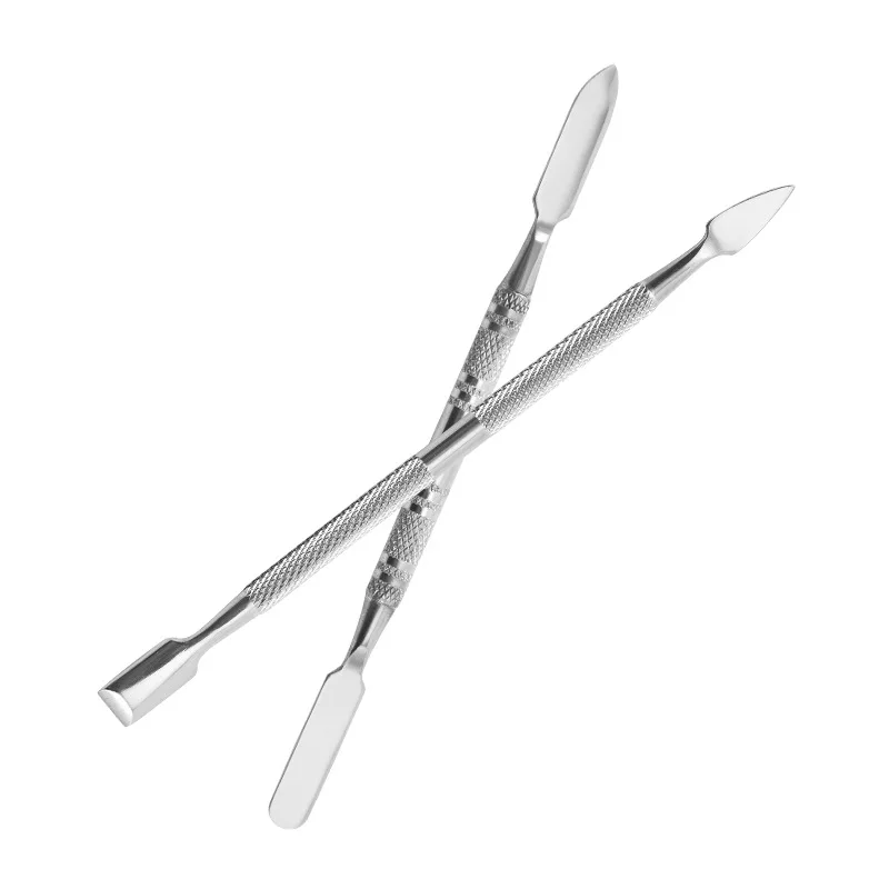 Heat Resisting Tobacco Oil Wax Spoon Cartoon Badge Stainless Steel Cleaning Stick Powder Smoking Accessories Gadgets for Men 1Pc