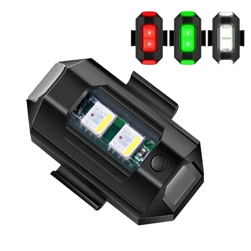

USB Rechargeable Strobe Warning Light Anti-Collision LED Signal Lamp Lightweight Drone Strobe Light For Motorcycles Accessoires