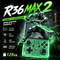Nouvelle console de jeu rétro R36Max2, console de jeu portable rétro 4000mAh, open source, 128G, plus de 22000 jeux, meilleurs cadeaux pour garçons 1