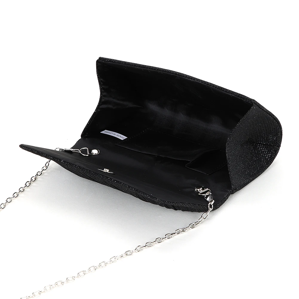 Borsa da sera con busta scintillante di lusso per feste da donna, pochette da sposa, borsa a tracolla con catena lucida personalizzata, borse per la cena da donna - immagine 5